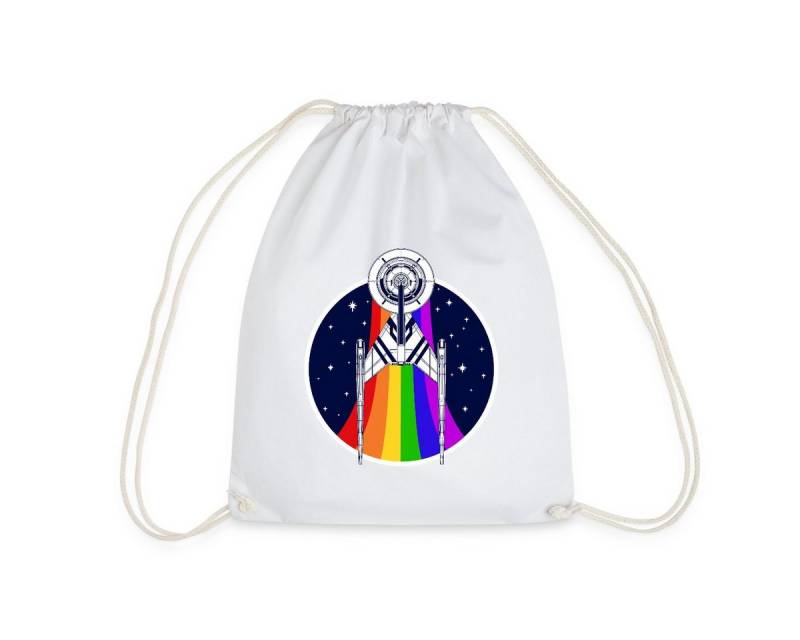 Spreadshirt Turnbeutel Star Trek Discovery Gay Pride Regenbogen Emblem Turnbeutel (1-tlg) von Spreadshirt