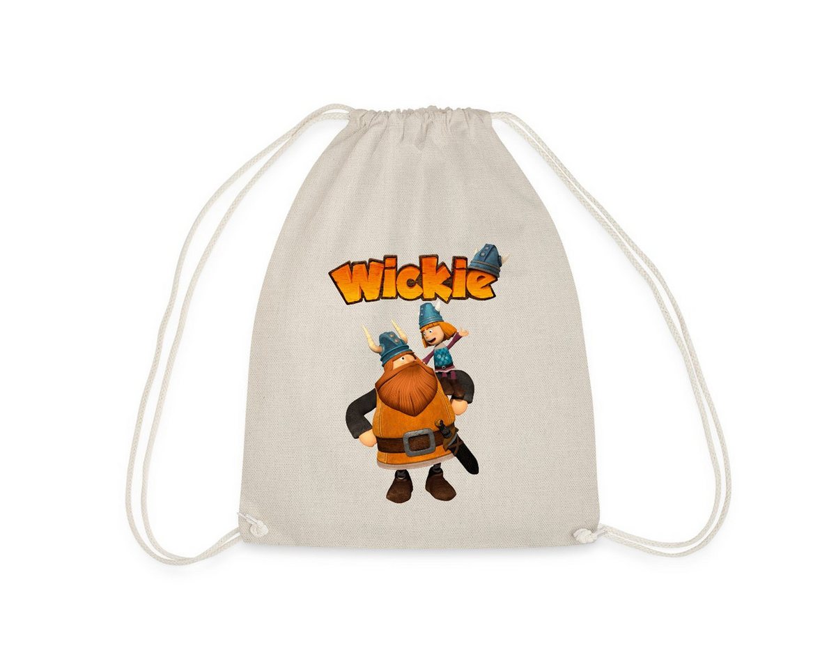 Spreadshirt Turnbeutel Wickie Und Die Starken Männer Wickie Mit Papa Halvar Turnbeutel (1-tlg) von Spreadshirt
