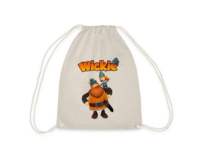 Spreadshirt Turnbeutel Wickie Und Die Starken Männer Wickie Mit Papa Halvar Turnbeutel (1-tlg) von Spreadshirt