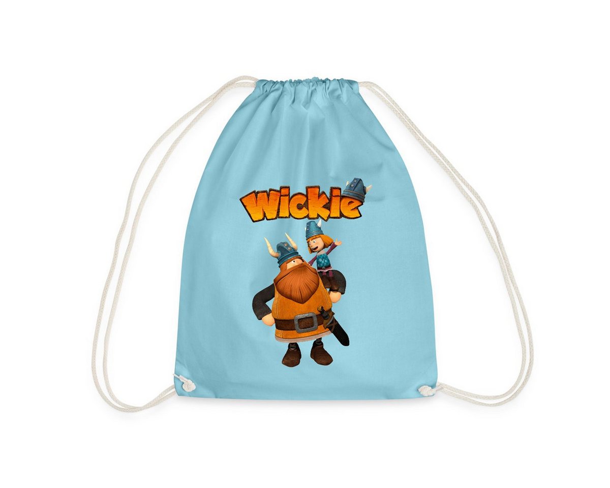 Spreadshirt Turnbeutel Wickie Und Die Starken Männer Wickie Mit Papa Halvar Turnbeutel (1-tlg) von Spreadshirt