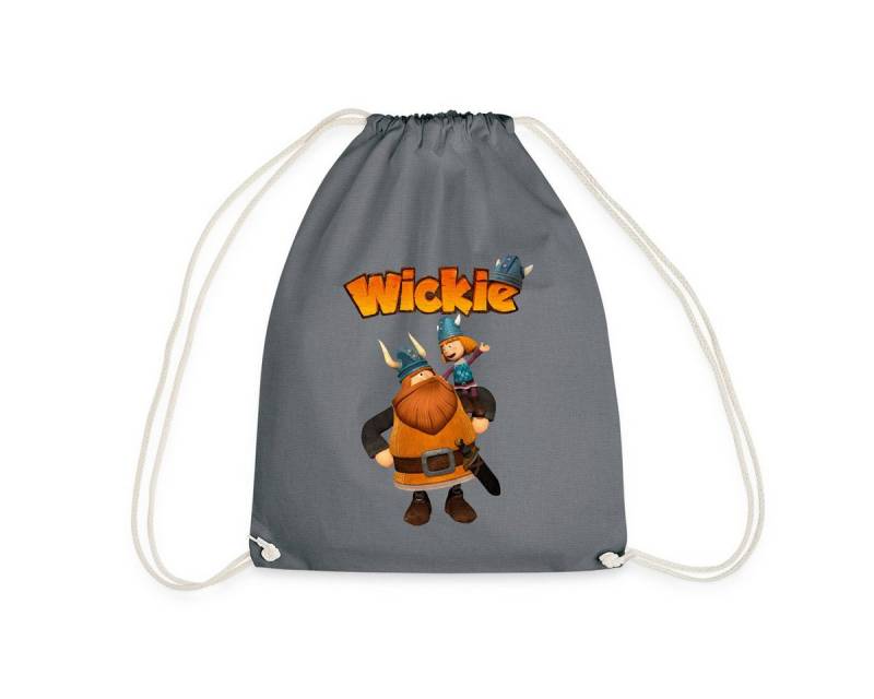 Spreadshirt Turnbeutel Wickie Und Die Starken Männer Wickie Mit Papa Halvar Turnbeutel (1-tlg) von Spreadshirt