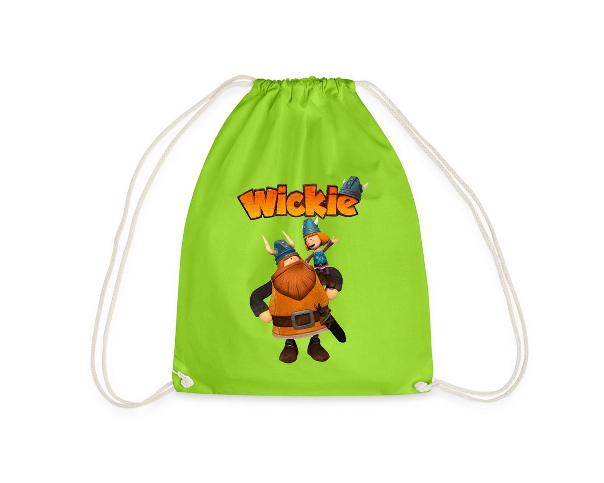 Spreadshirt Turnbeutel Wickie Und Die Starken Männer Wickie Mit Papa Halvar Turnbeutel (1-tlg) von Spreadshirt