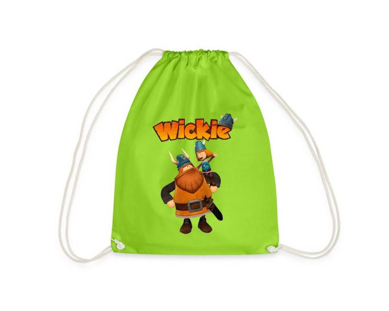 Spreadshirt Turnbeutel Wickie Und Die Starken Männer Wickie Mit Papa Halvar Turnbeutel (1-tlg) von Spreadshirt