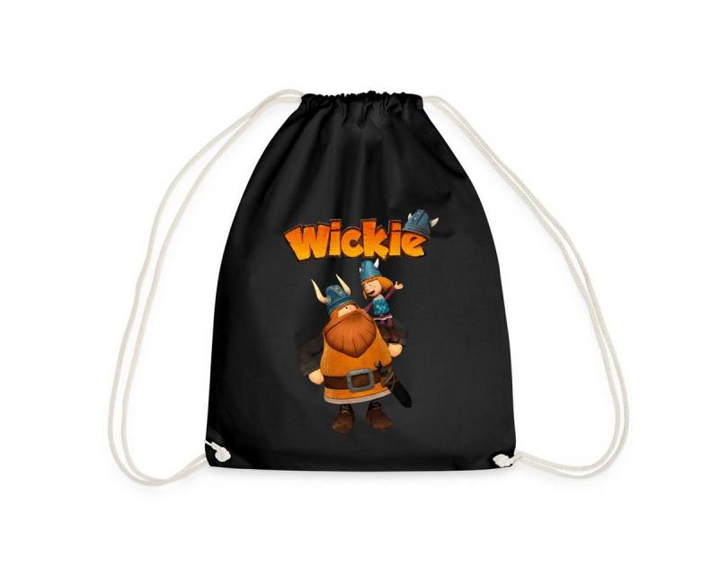 Spreadshirt Turnbeutel Wickie Und Die Starken Männer Wickie Mit Papa Halvar Turnbeutel (1-tlg) von Spreadshirt