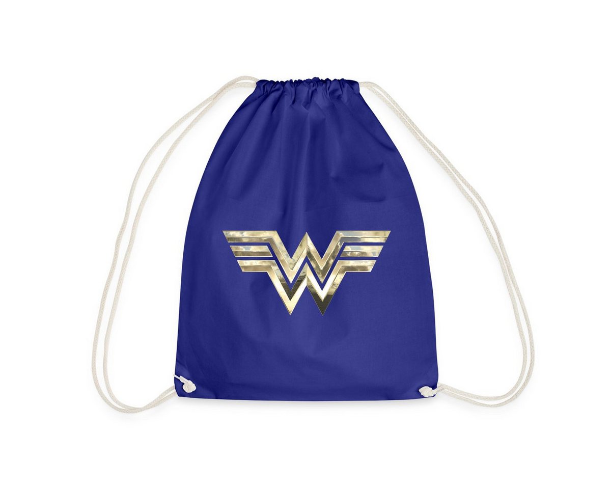 Spreadshirt Turnbeutel Wonder Woman 1984 Logo Classic Gold Turnbeutel (1-tlg) von Spreadshirt
