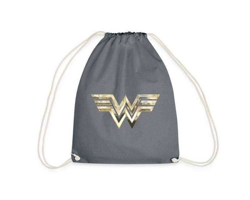 Spreadshirt Turnbeutel Wonder Woman 1984 Logo Classic Gold Turnbeutel (1-tlg) von Spreadshirt