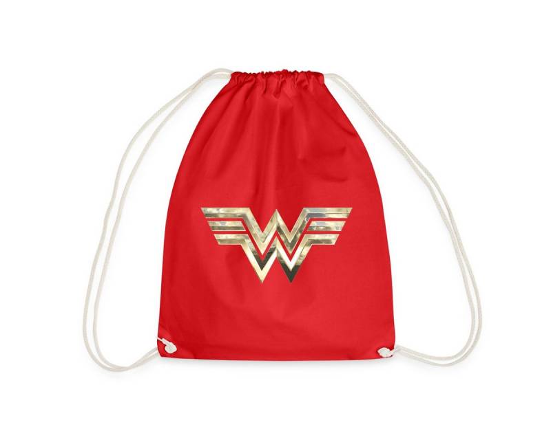 Spreadshirt Turnbeutel Wonder Woman 1984 Logo Classic Gold Turnbeutel (1-tlg) von Spreadshirt