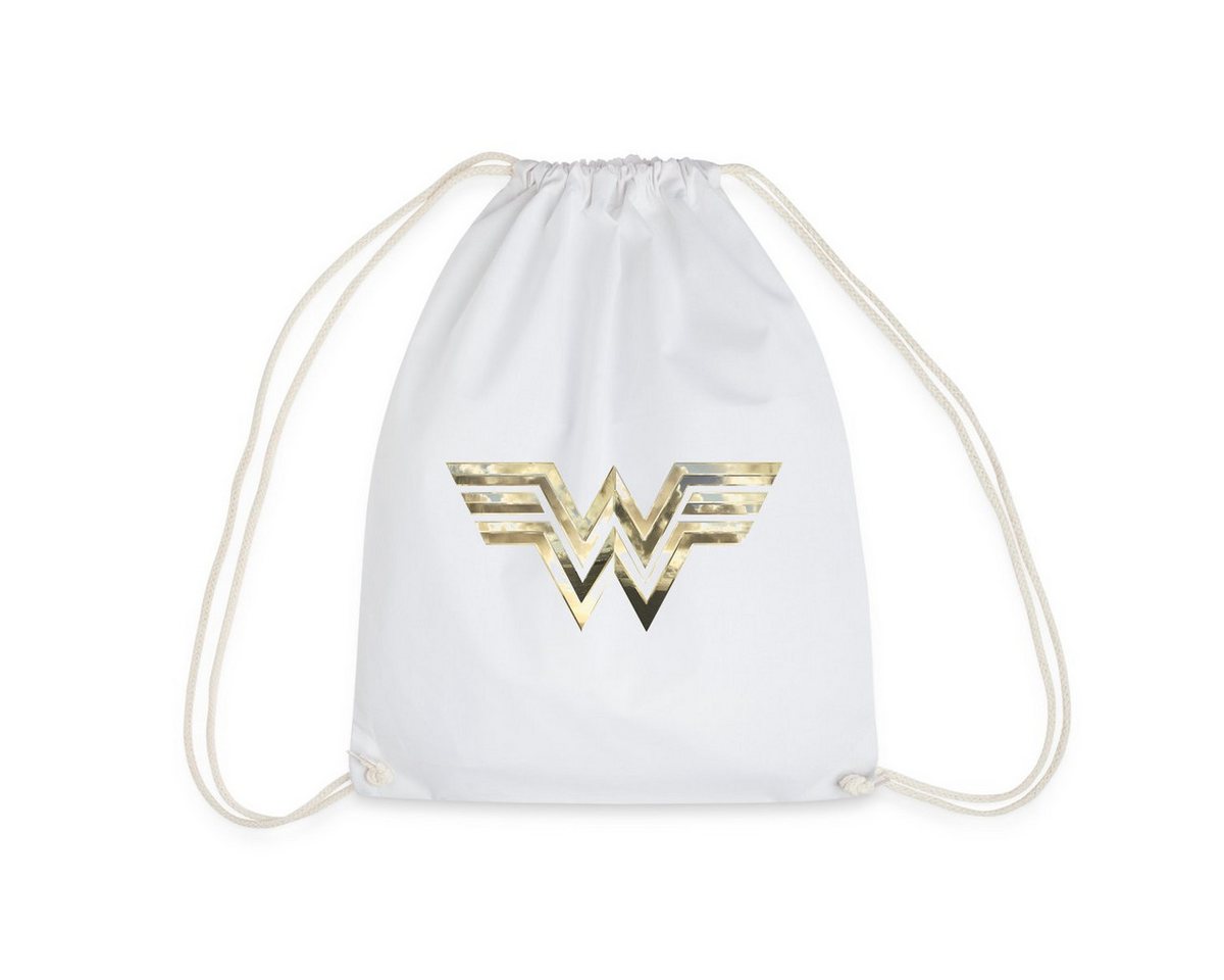 Spreadshirt Turnbeutel Wonder Woman 1984 Logo Classic Gold Turnbeutel (1-tlg) von Spreadshirt