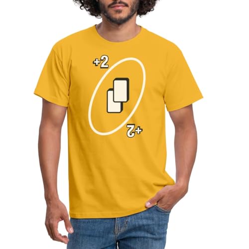 Spreadshirt UNO Karten Kostüm +2 Zwei-Ziehen-Karte Männer T-Shirt, XL, Gelb Spreadshirt UNO Karten Kostüm +2 Zwei-Ziehen-Karte Männer T-Shirt, XL, Gelb von Spreadshirt