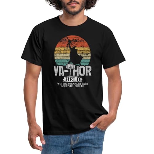 Spreadshirt Va-Thor Fathor Held Männer T-Shirt, M, Schwarz von Spreadshirt