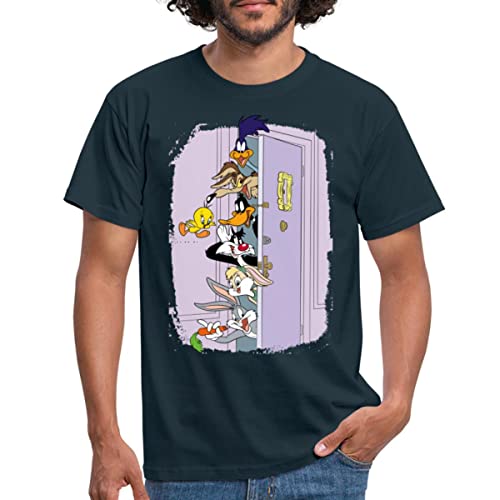 Spreadshirt Warner Bros Comic Helden Bugs Bunny Männer T-Shirt, L, Navy von Spreadshirt