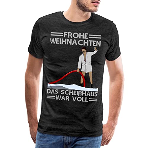 Spreadshirt Weihnachten Scheißhaus War Voll Ugly Christmas Männer Premium T-Shirt, 4XL, Anthrazit von Spreadshirt