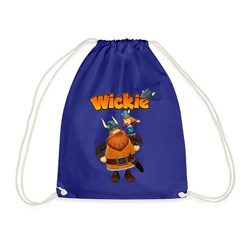 Spreadshirt Wickie Und Die Starken Männer Wickie Mit Papa Halvar Turnbeutel, One size, Königsblau Spreadshirt Wickie Und Die Starken Männer Wickie Mit Papa Halvar Turnbeutel, One size, Königsblau von Spreadshirt