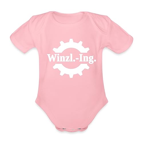 Spreadshirt Winzling Baby Bio-Kurzarm-Body, 74 (6-9 M.), Hellrosa von Spreadshirt