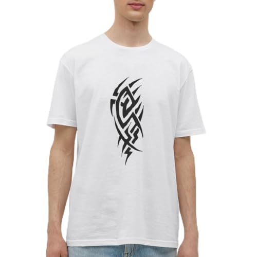 Spreadshirt tribal Tattoo Männer T-Shirt, XL, Weiß von Spreadshirt
