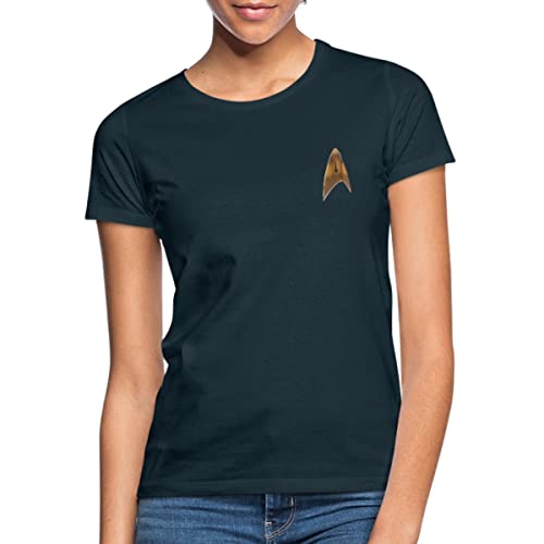 Spreadshirt Star Trek Delta Abzeichen Uniform Goldmuster Frauen T-Shirt, L, Navy von Spreadshirt