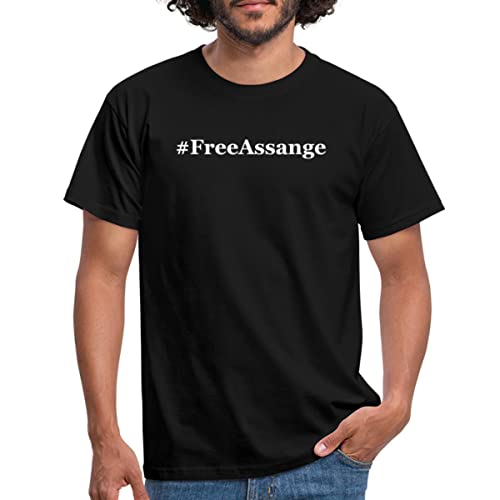 Spreadshirt WikiLeaks #FreeAssange Männer T-Shirt, M, Schwarz von Spreadshirt