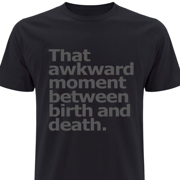 Spreecult Awkward Moment - Bio und Fair - Männer Unisex T-Shirt - Fun Spirituell von Spreecult