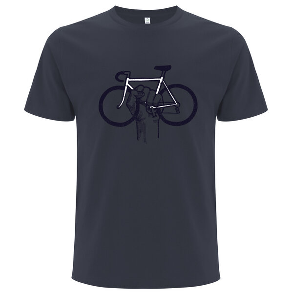 Spreecult Fahrrad Faust - Bio und Fair - Männer Unisex T-Shirt - Bike Fixie Shirt von Spreecult