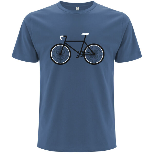 Spreecult Simpel Bike - Bio und Fair - Männer Unisex T-Shirt - Fahrrad von Spreecult