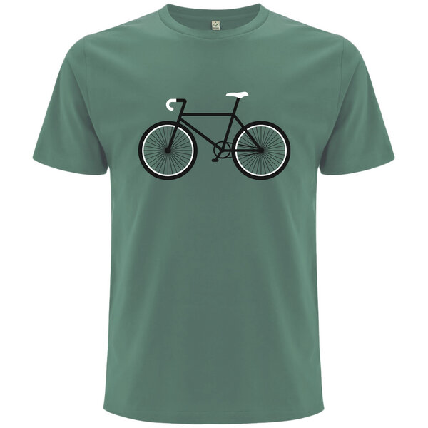 Spreecult Simpel Bike - Bio und Fair - Männer Unisex T-Shirt - Fahrrad von Spreecult