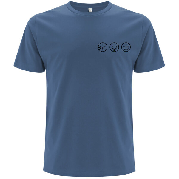 Spreecult Smile - Bio und Fair - Männer Unisex T-Shirt - Smiley Emoji Shirt von Spreecult