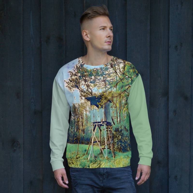 Cooler Pullover | xs-3xl - Hochstand Am Wald Spreewaldliebe von Spreewaldliebe