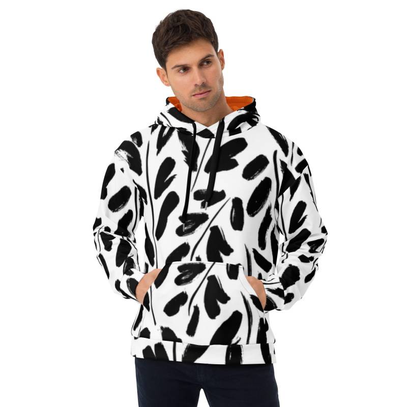 Cooler Unisex Hoodie | xs-3xl - Sw Orange Spreewaldliebe /Bedruckter Kapuzenpullover, Schwarz-Weiß Muster Cooler Unisex Hoodie | xs-3xl - Sw Orange Spreewaldliebe /Bedruckter Kapuzenpullover, Schwarz-Weiß Muster von Spreewaldliebe