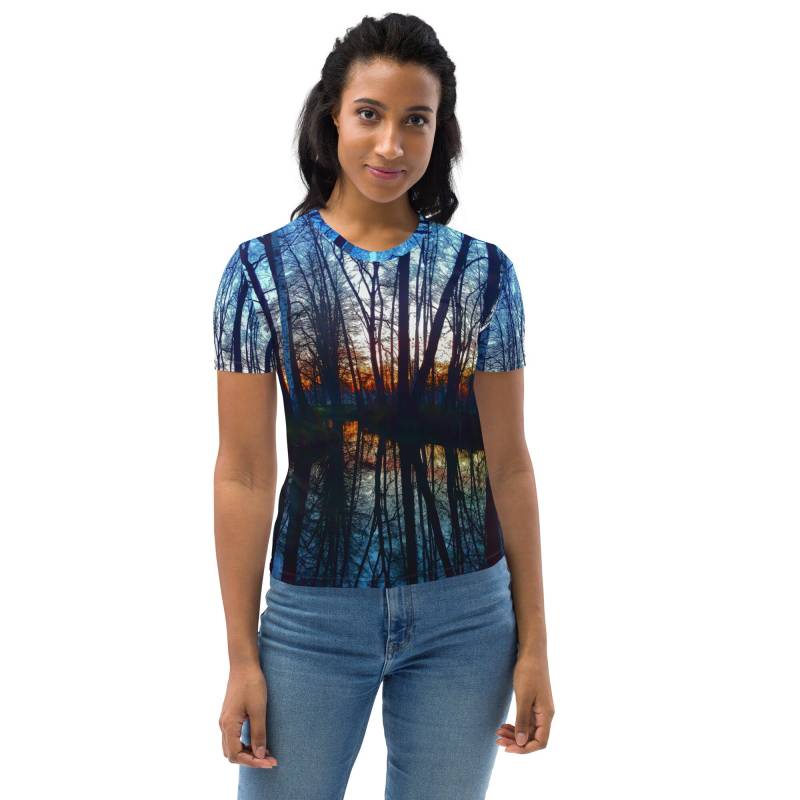 Damen-T-Shirt | xs-2xl - Sunset Mood Spreewaldliebe von Spreewaldliebe