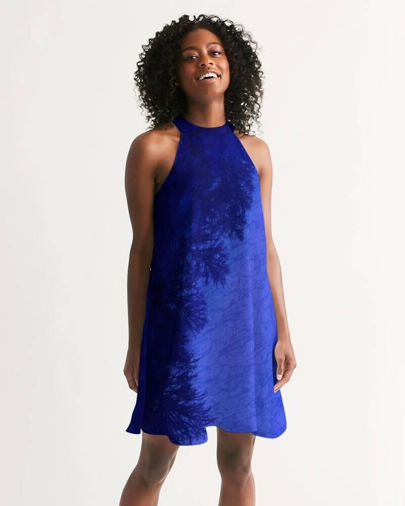 Edles Chiffon Kleid | xs-2xl - Nebelwald Blau Spreewaldliebe von Spreewaldliebe