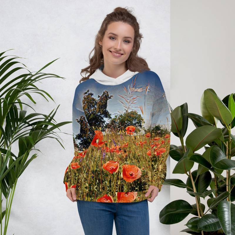 Einzigartiger Hoodie | xs-3xl - Sommerwiese Spreewaldliebe von Spreewaldliebe
