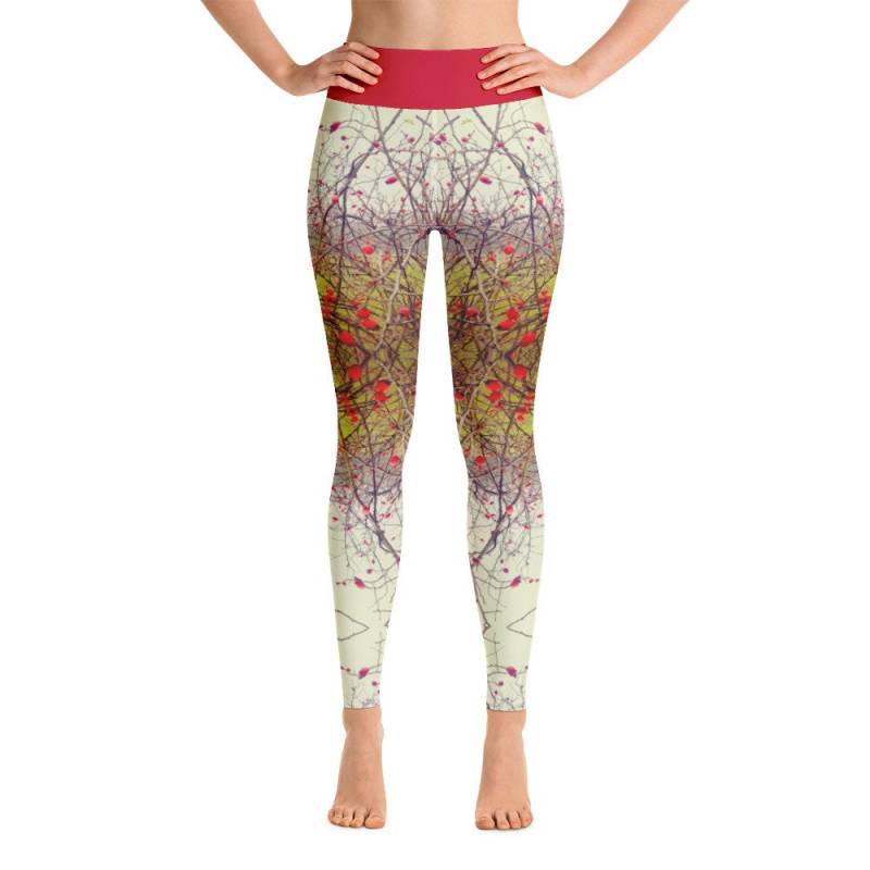 Farbenfrohe Leggings | xs-xl - Hagebutte Spreewaldliebe von Spreewaldliebe