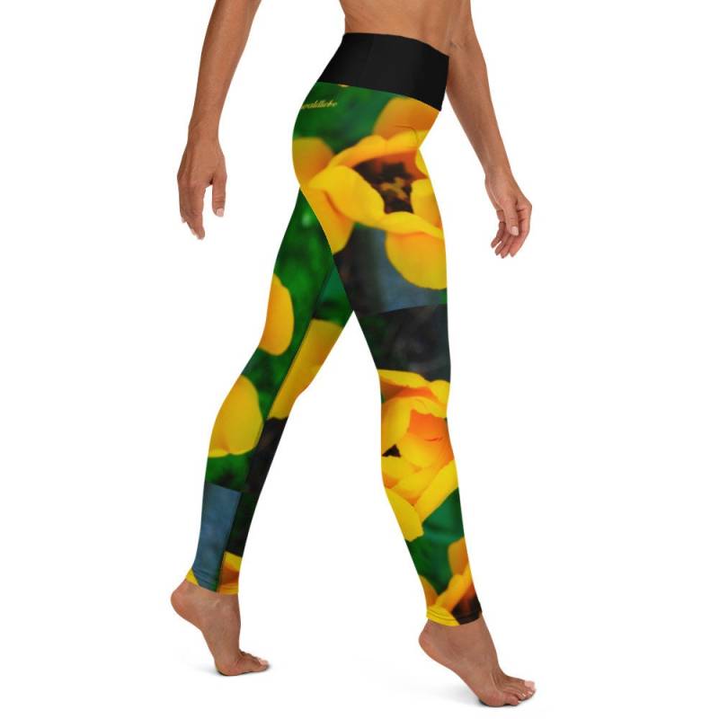 Farbenfrohe Leggings | xs-xl - Tulpe Spreewaldliebe von Spreewaldliebe