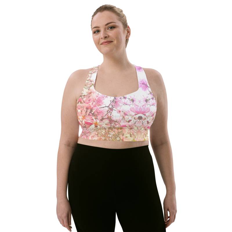 Longline-Sport-Bh - Pink Magnolie Spreewaldliebe von Spreewaldliebe