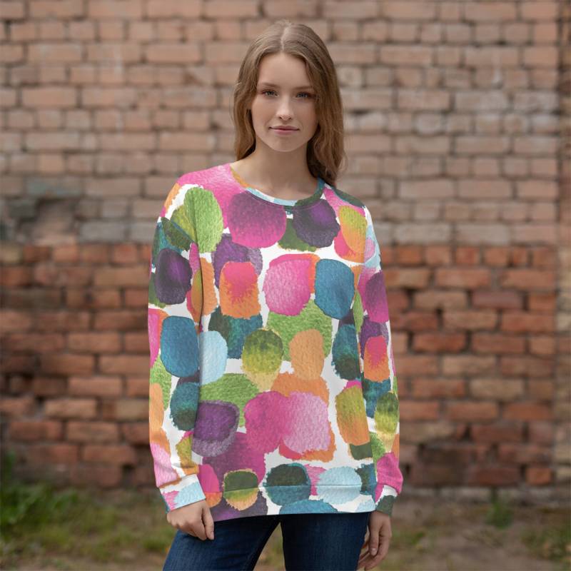 Süßer Pullover | xs-3xl - Bommel Dots Spreewaldliebe von Spreewaldliebe