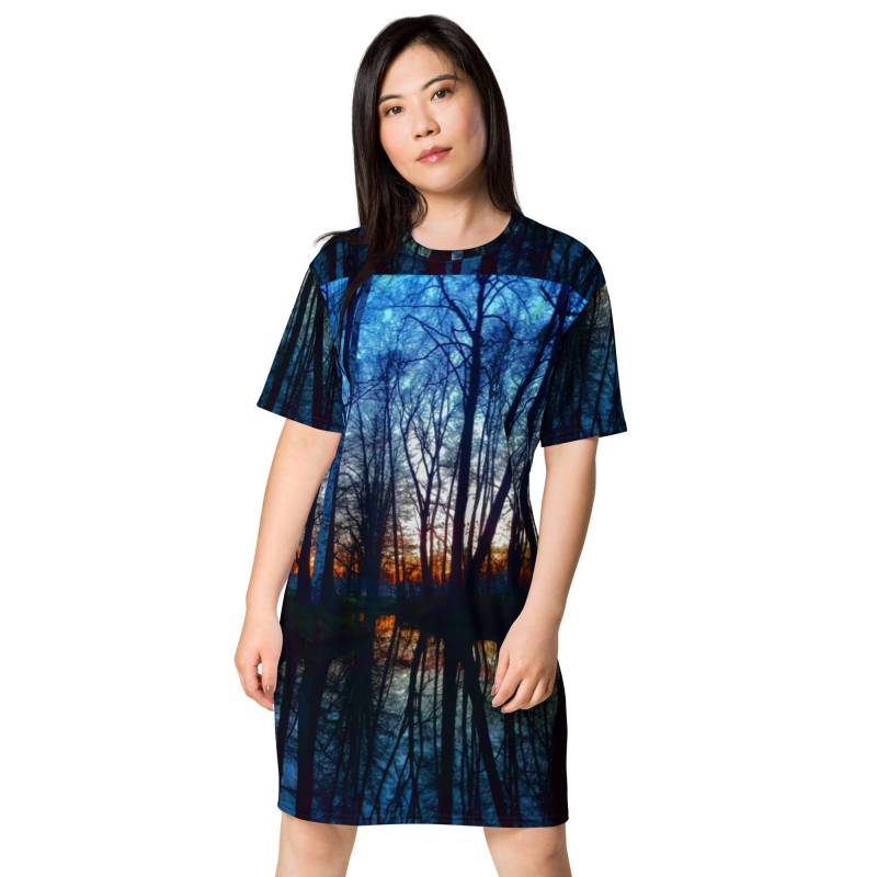 T-Shirt Kleid | 2xs-6xl - Sunset Mood Spreewaldliebe von Spreewaldliebe