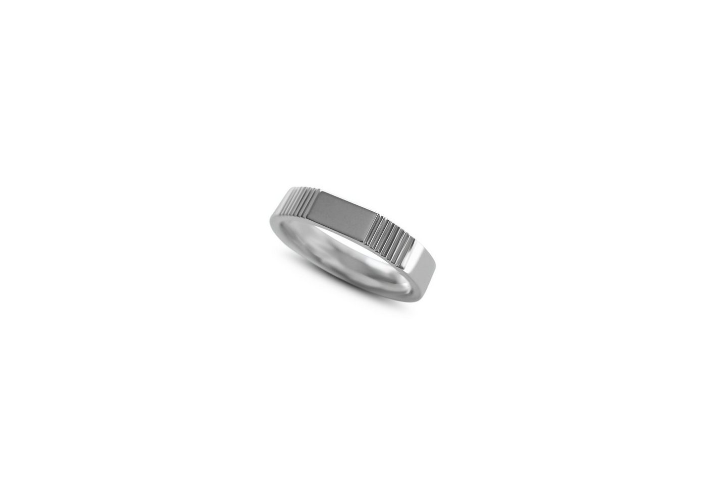 Sprezzi Fashion Fingerring Herren Bandring klassisch poliert aus massivem 925 Silber von Sprezzi Fashion