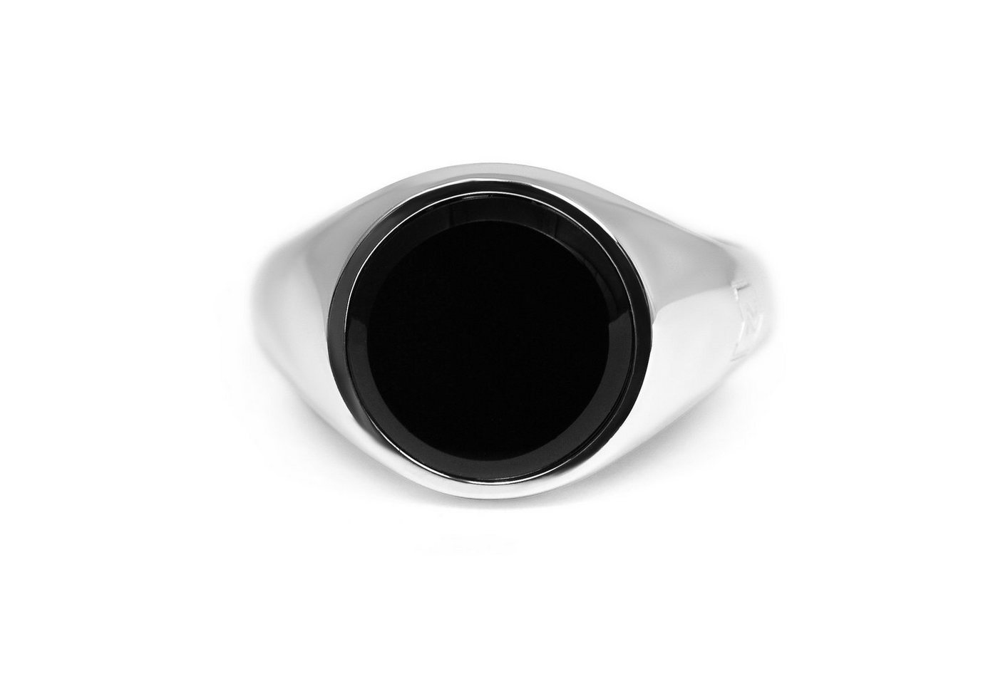 Sprezzi Fashion Siegelring Herren Ring Siegelring mit Onyx Stein schwarz 925 Silber massiv (inkl. Schmuckbox, inklusive Schmucketui und kostenlosem Silber-Pflegetuch geliert), handgefertigt, aus Sterling Silver, Echtgold vegoldet von Sprezzi Fashion