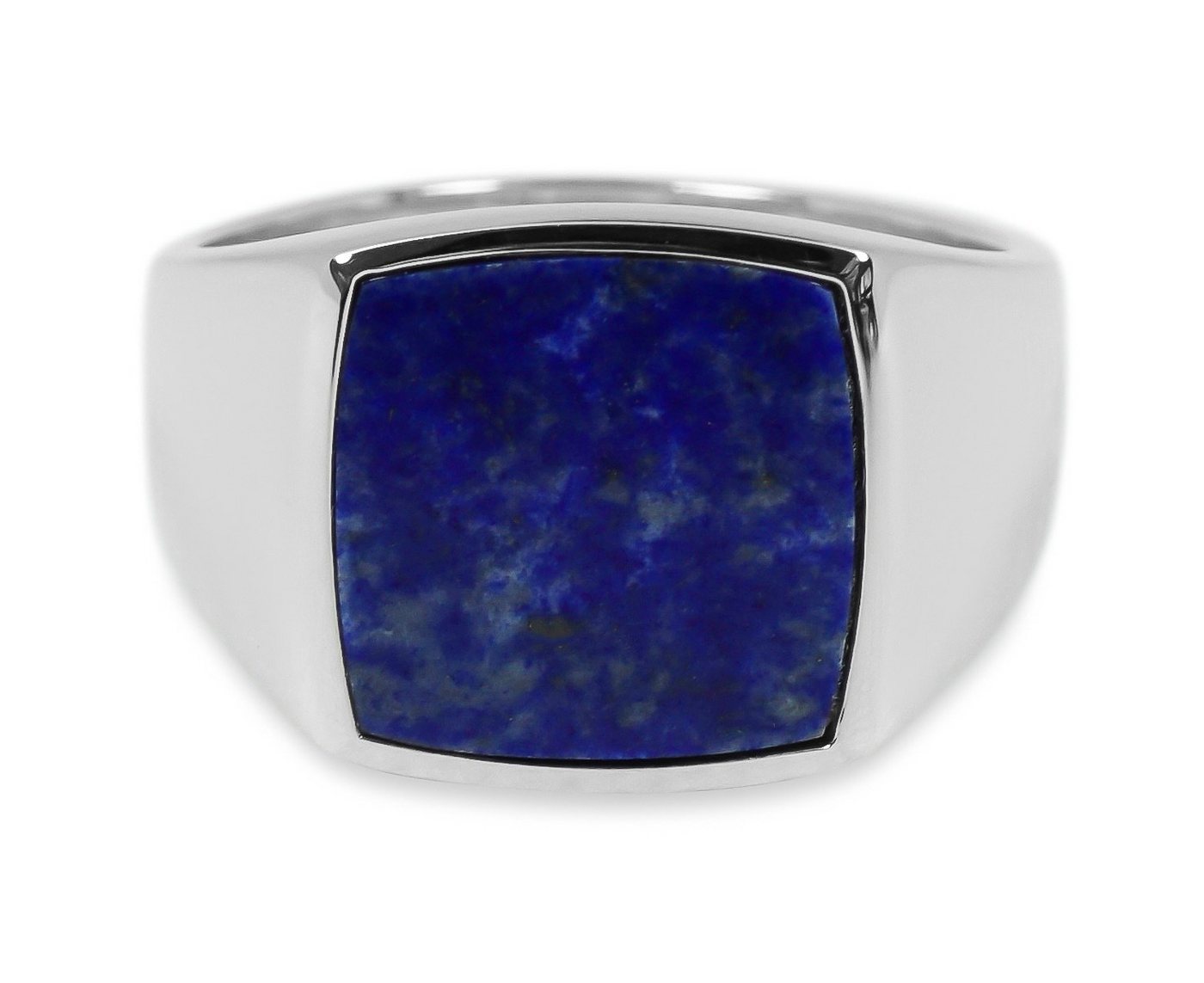 Sprezzi Fashion Siegelring Herren Ring aus 925 Sterling Silber Siegelring mit Lapislazuli Stein (inkl. Schmuck-/Geschenketui sowie kostenlosem Polier-/Pflegetuch, Inkl. Pflegetuch und Schmuckbox geliefert), handgefertigt, aus Sterling Silver, Designed in Germany von Sprezzi Fashion