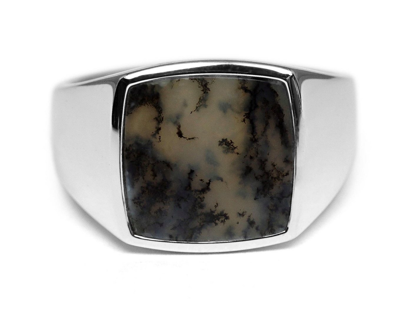 Sprezzi Fashion Siegelring Herren Silber Ring Siegelring 925er Sterling Silber mit Stein (inklusive Schmucketui und kostenlosem Silber-Pflegetuch geliert), handgefertigt, aus Sterling Silver, einzigartige Natursteine von Sprezzi Fashion