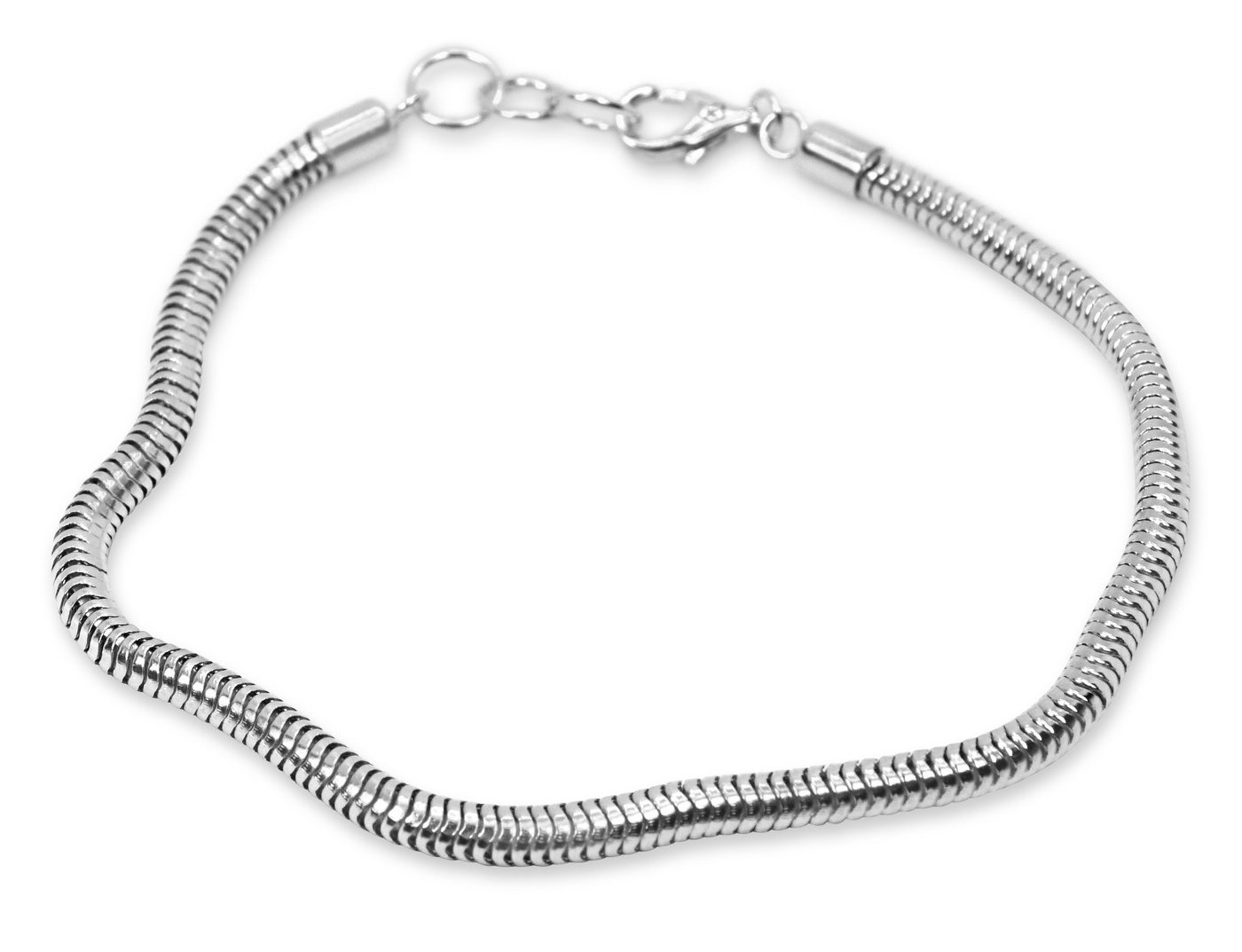 Sprezzi Fashion Silberarmband Herren Silber Snake Schlangen Armband 925er Sterling Silber, robust, verstellbar von Sprezzi Fashion