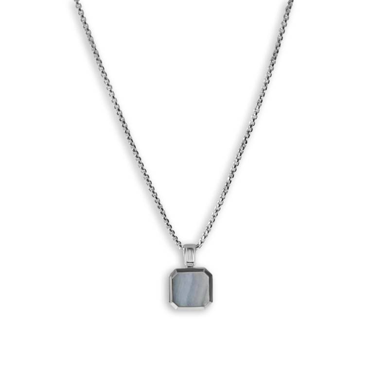 925 Sterling Silver Necklace [Aqua] von Sprezzi