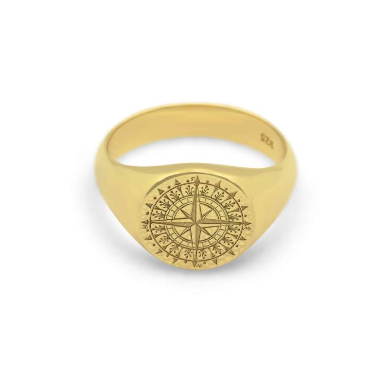 Gold oder Silber Ring mit Kompassrose von Sprezzi