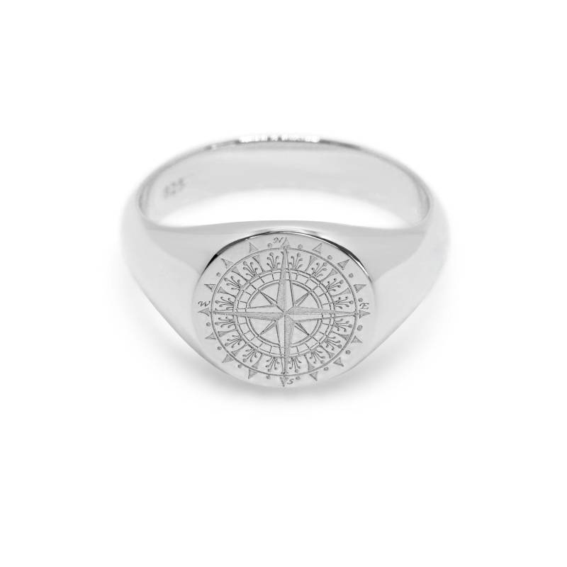 Gold oder Silber Ring mit Kompassrose von Sprezzi
