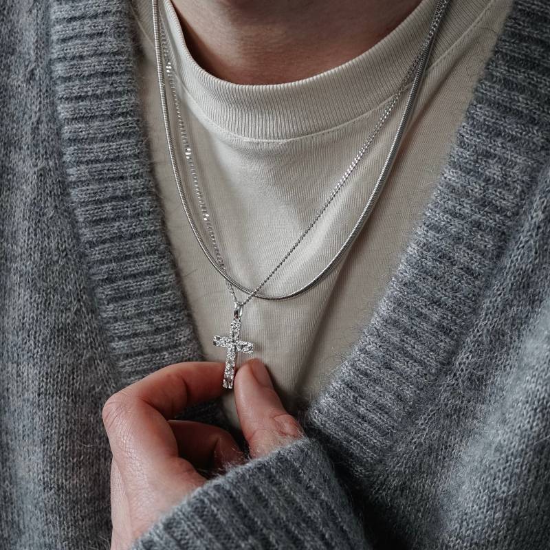 Halsketten Set Kreuz & Snake von Sprezzi