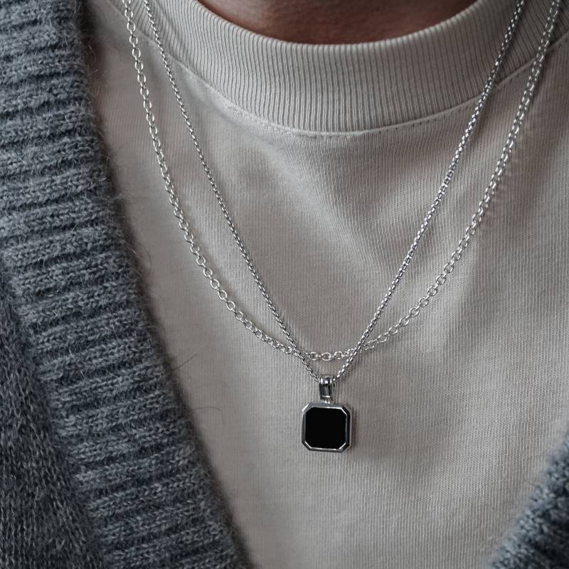 Halsketten Set Onyx & Rolo von Sprezzi