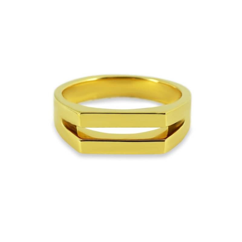 Ring Split Silber und Gold von Sprezzi