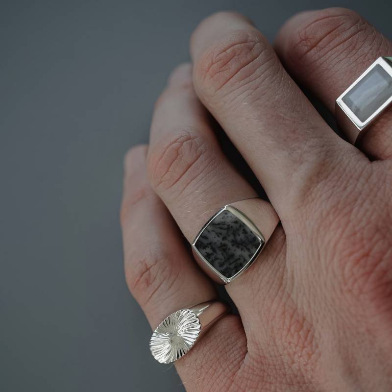 Set aus Silber Siegelringen von Sprezzi