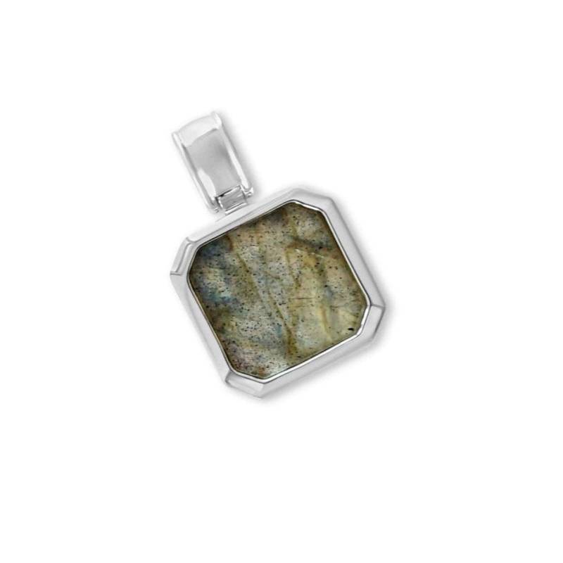 Silber Halskette Edelstein Anhänger für Männer | hochwertiges 925 Silber | Designer Herrenschmuck von Sprezzi