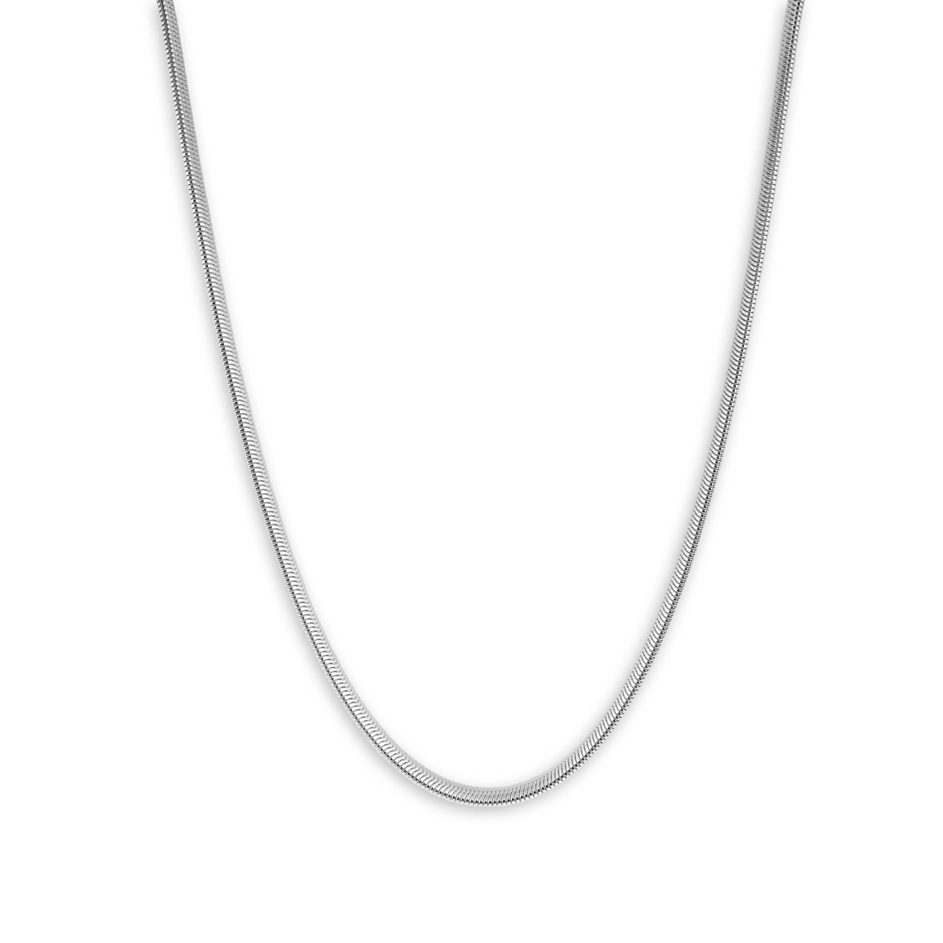Herren-Halskette Im Seil-Stil, 51 cm, 925Er Sterlingsilber, Verstellbar, Poliert, Minimalistisch, Moderne Schmuck-Geschenkbox von SprezziFashion